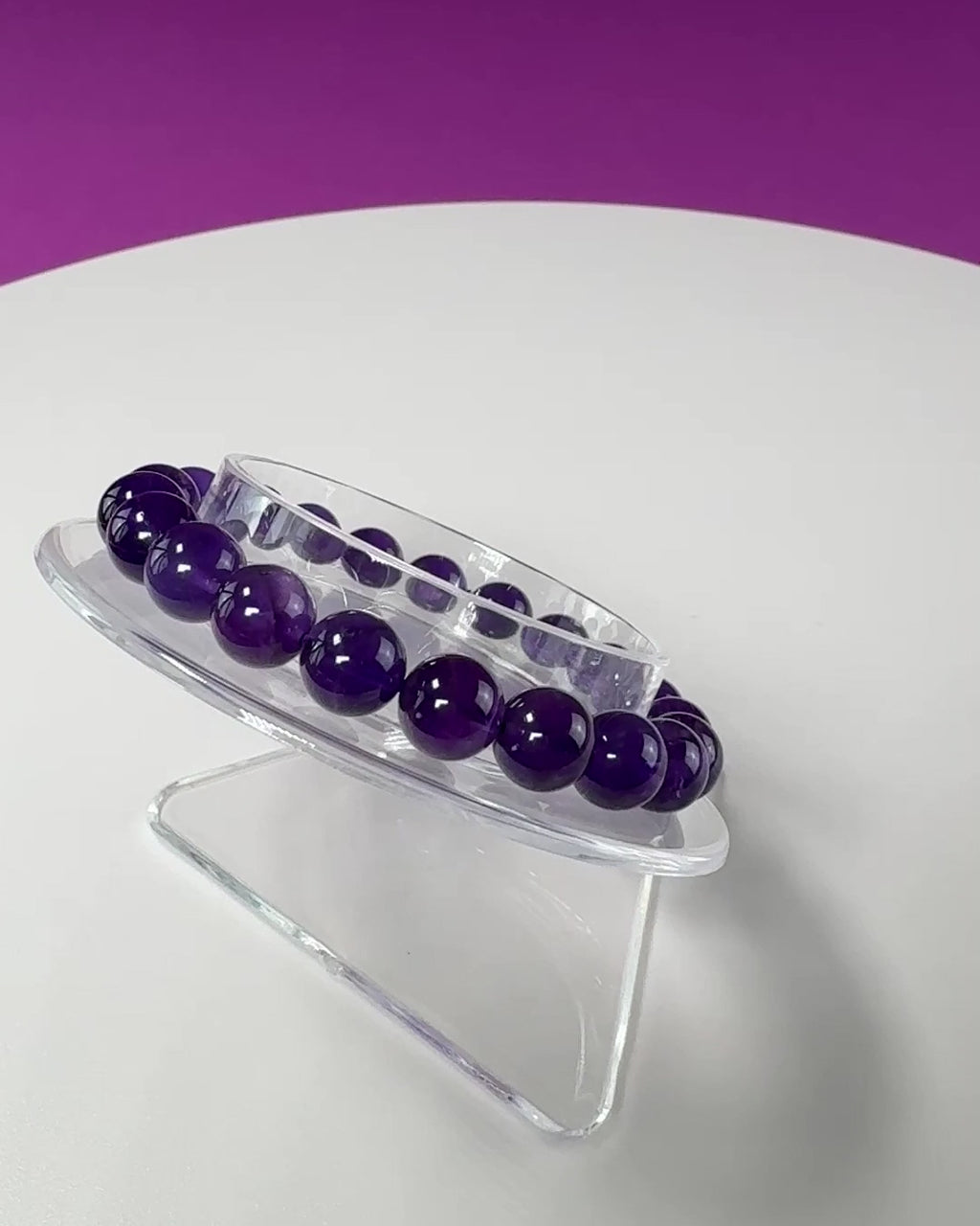 Amethyst Bracelet - 8 Millimeter Beads