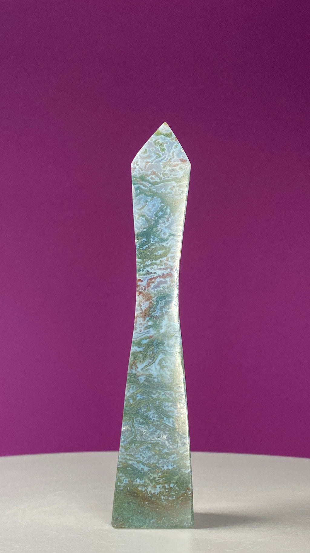 Moss Agate Tower, 152 g