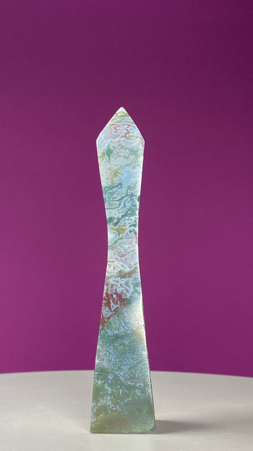 Moss Agate Tower, 152 g