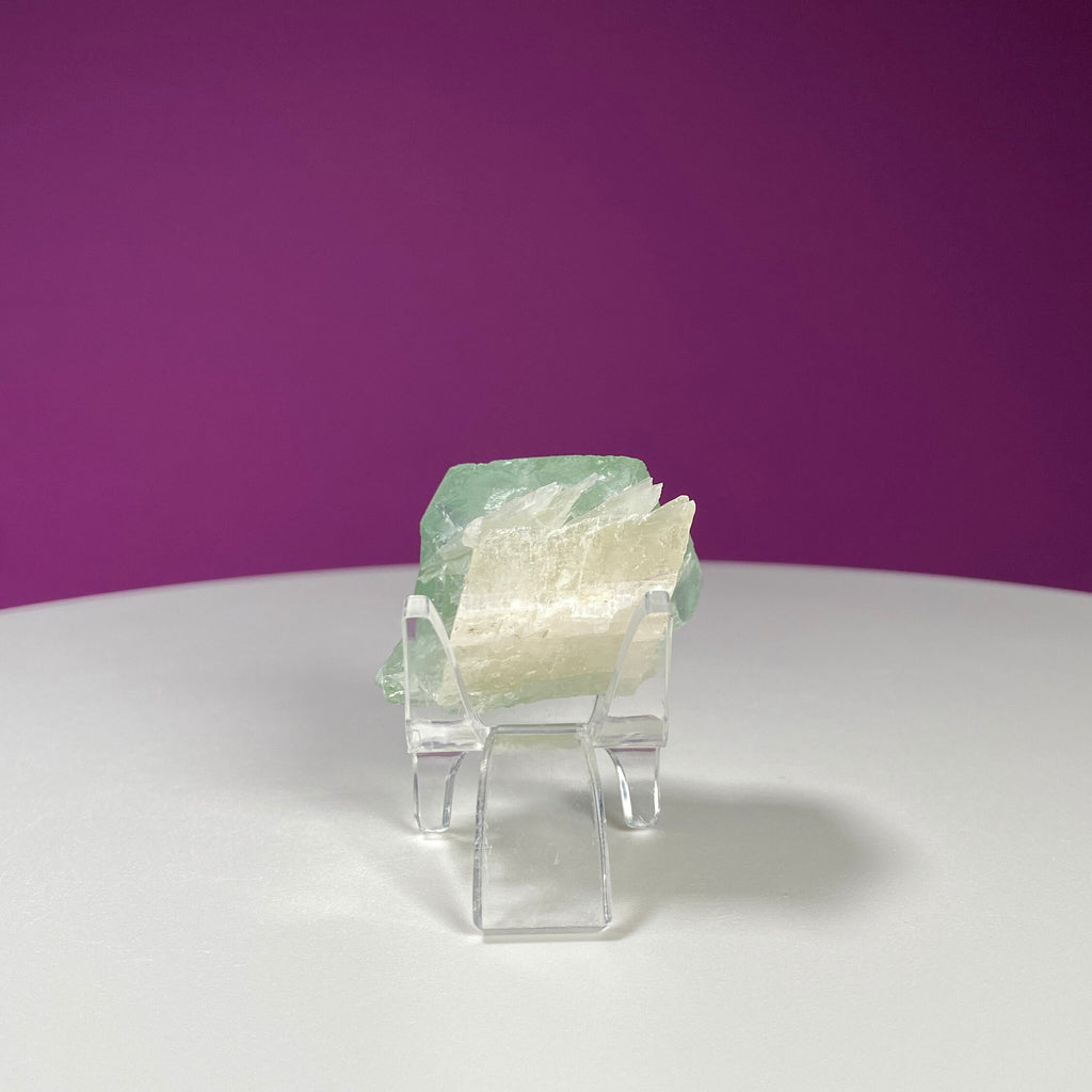 Green Fluorite Cube Specimen (Includes Acrylic Stand)