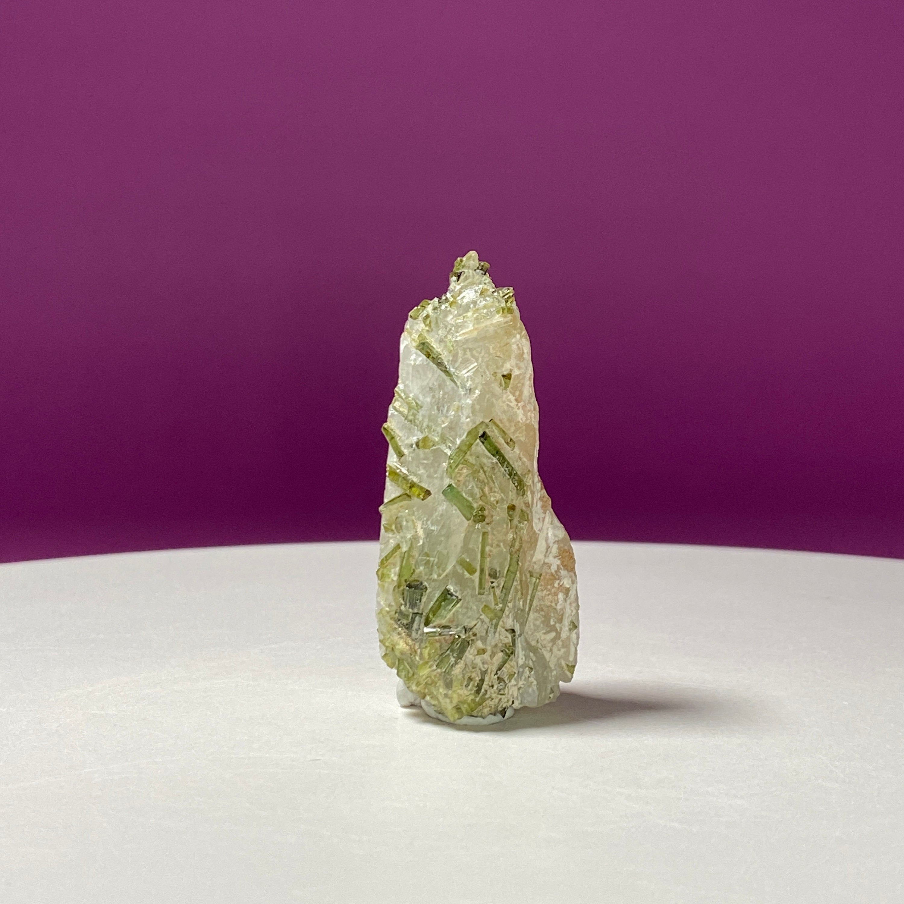 Green Tourmaline & Himalayan Quartz, Tulga Mine, Gilgit-Baltistan, Pakistan