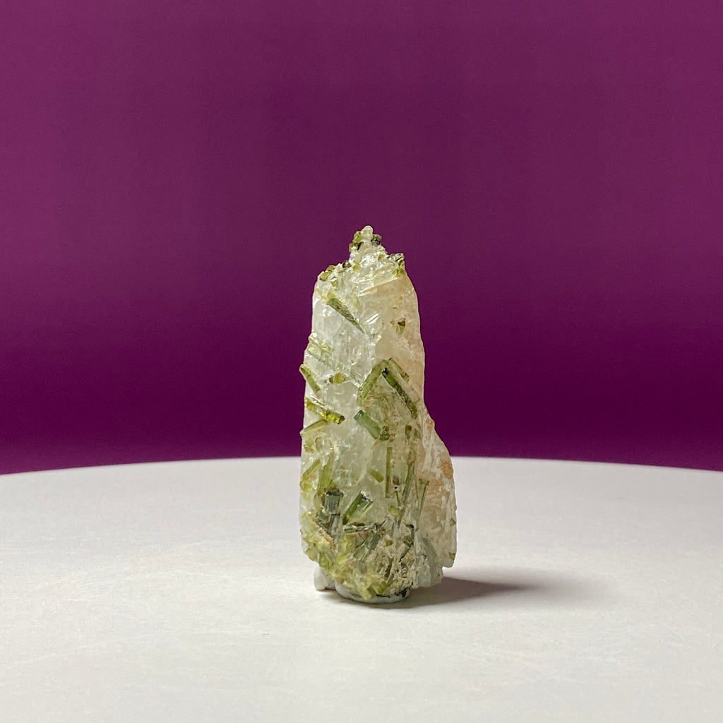 Green Tourmaline & Himalayan Quartz, Tulga Mine, Gilgit-Baltistan, Pakistan