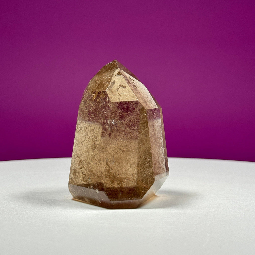 Gold Rutile Quartz Point (Brazil)