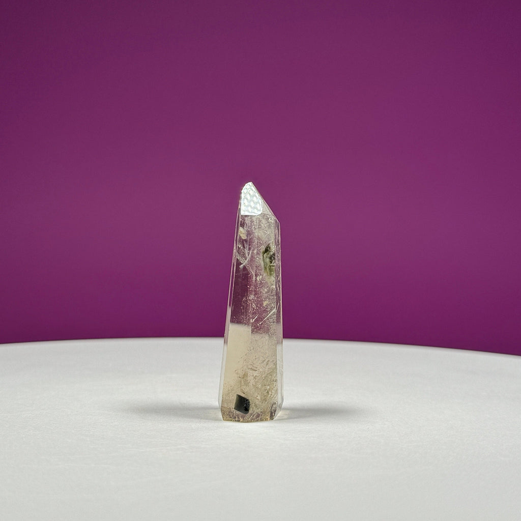 Citrine with White Rutile Point (Brazil)