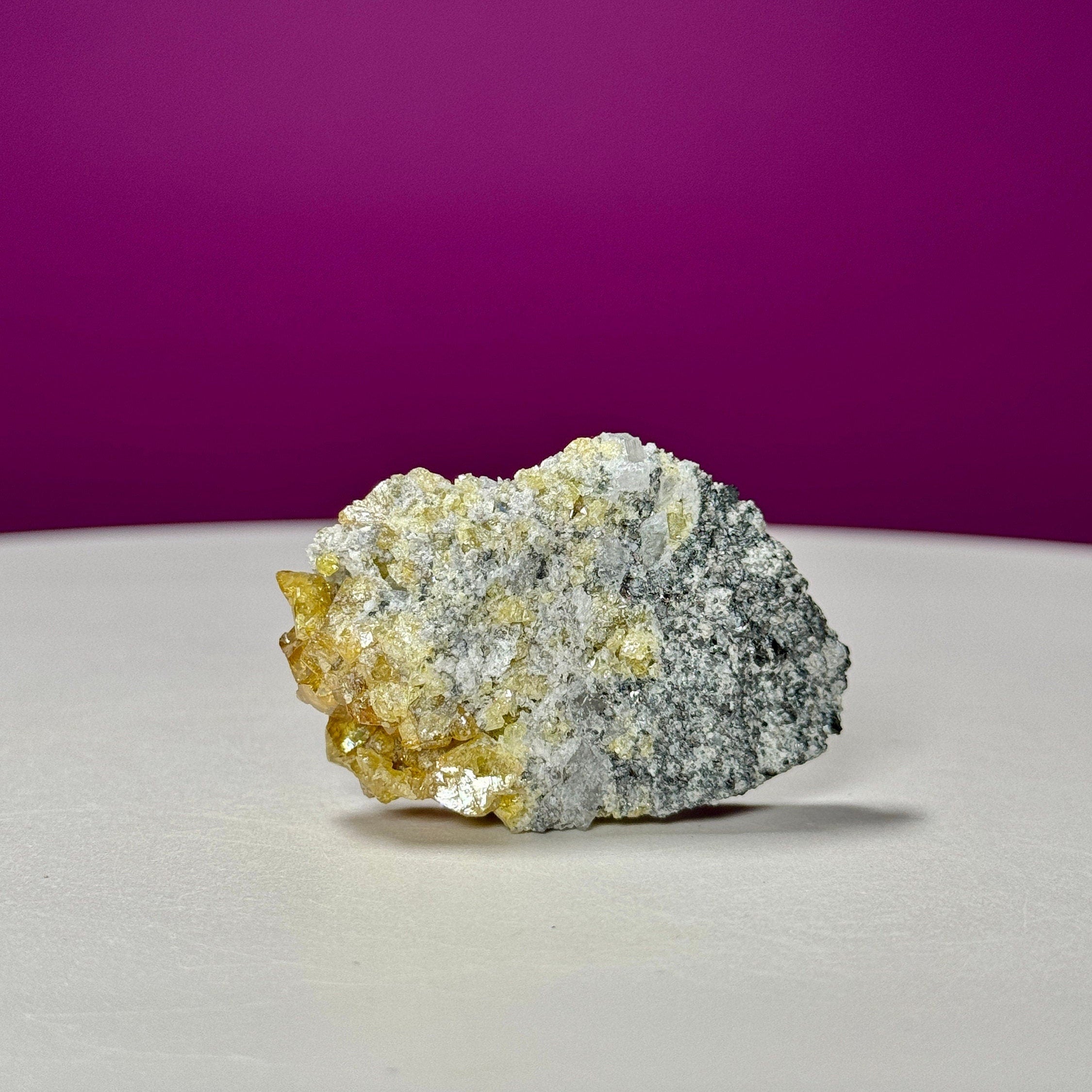 Sphalerite Calcite Specimen (Empire State Zinc Mine, New York)